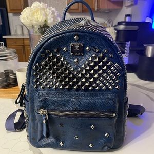 Mcm stark medium fully studded backpack